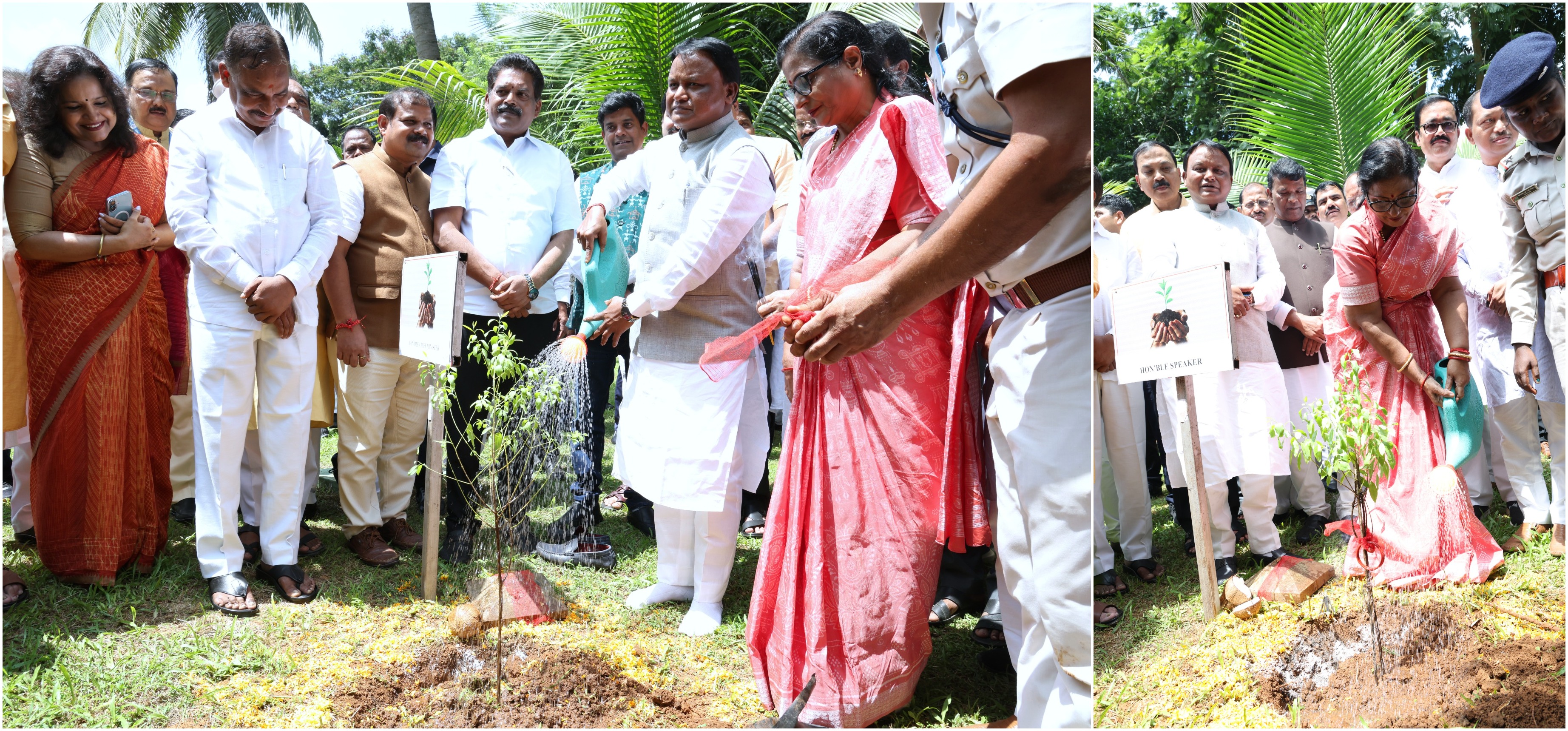 Tree Plantation Drive by Hon’ble Speaker at Odisha Legislative Assembl...